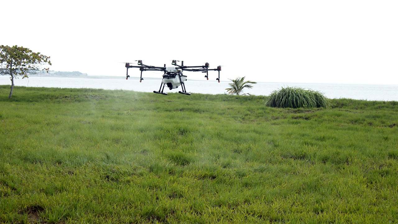 drone spray larvicide