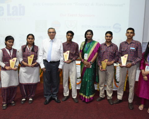 Students interact with scientific community